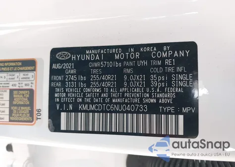 2022 Genesis Gv70 3.5T Awd Sport из США, поврежденный, VIN KMUMCDTC6NU040733